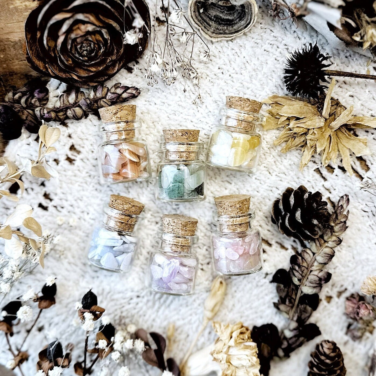 Pastels Collection Mini Crystal Vials – No. 01