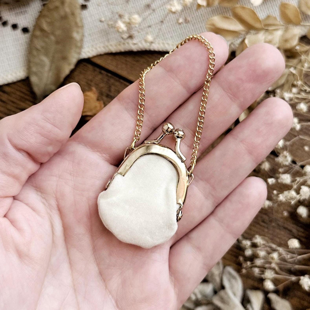 Real Human Tooth in Miniature Doll Purse β No. 06