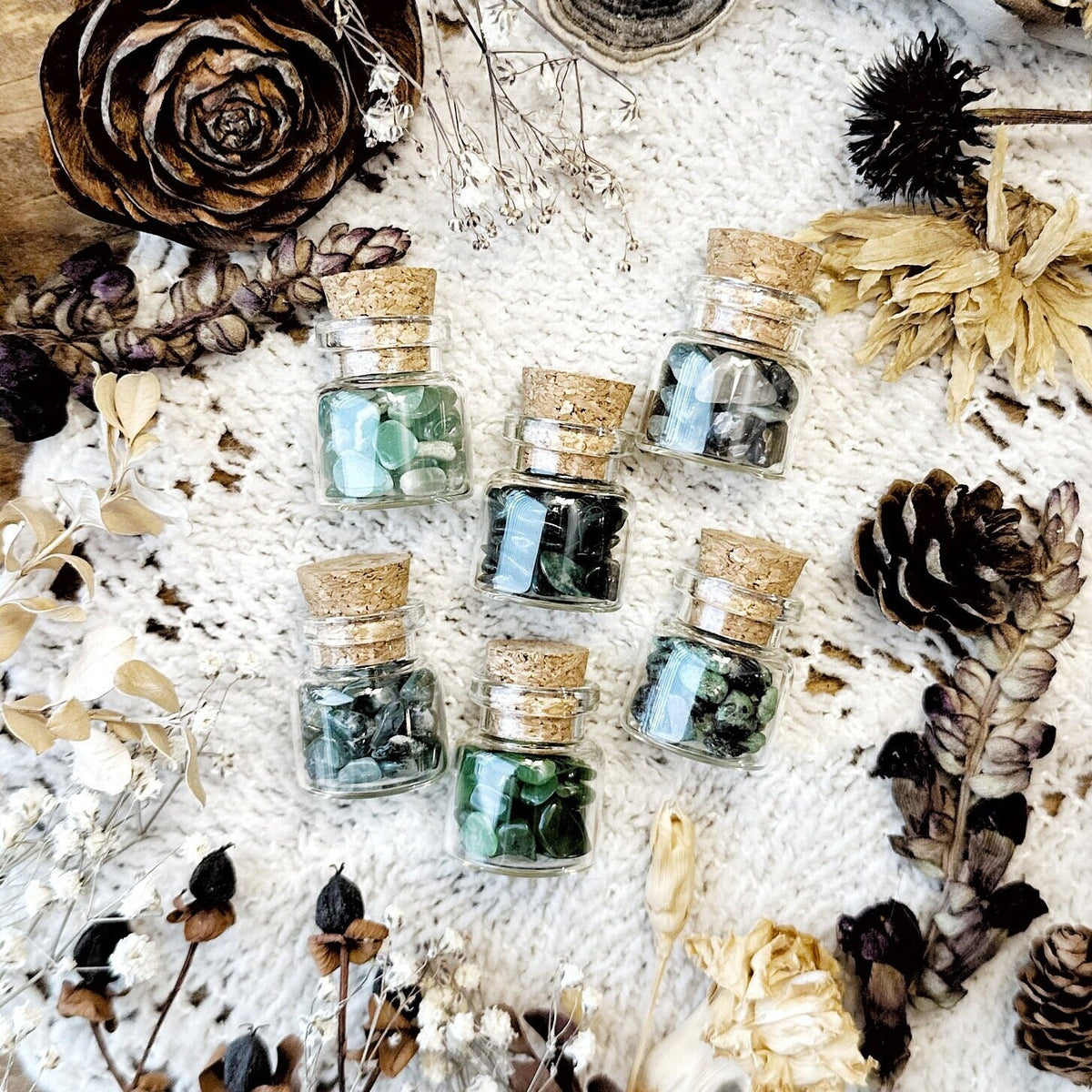 Green Collection Mini Crystal Vials – No. 01
