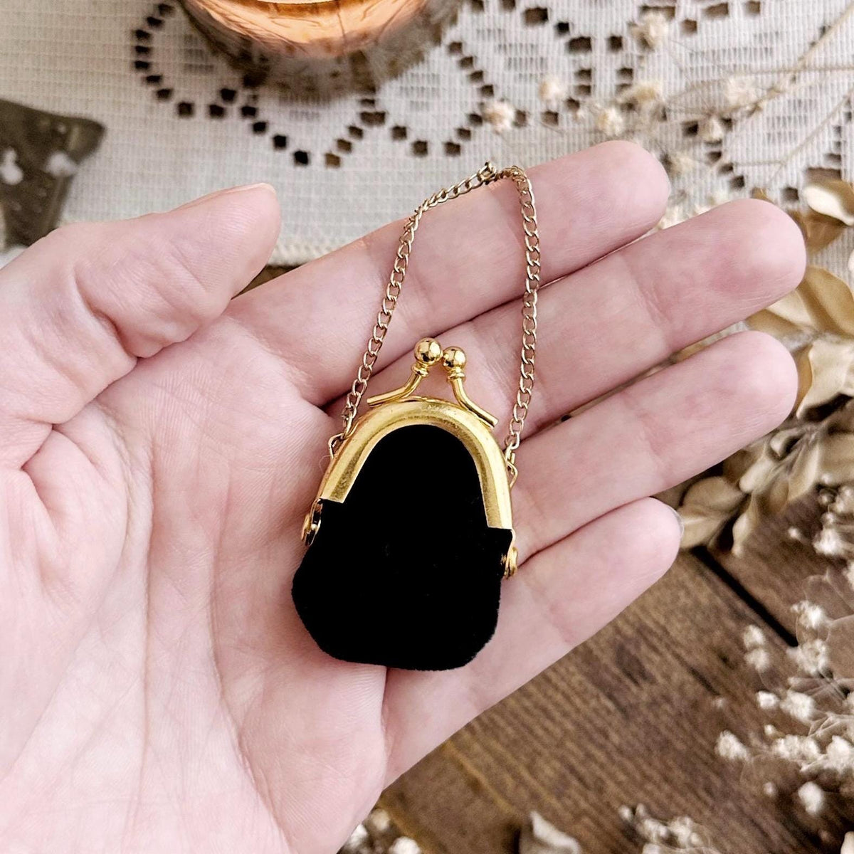 Real Human Tooth in Miniature Doll Purse β No. 03