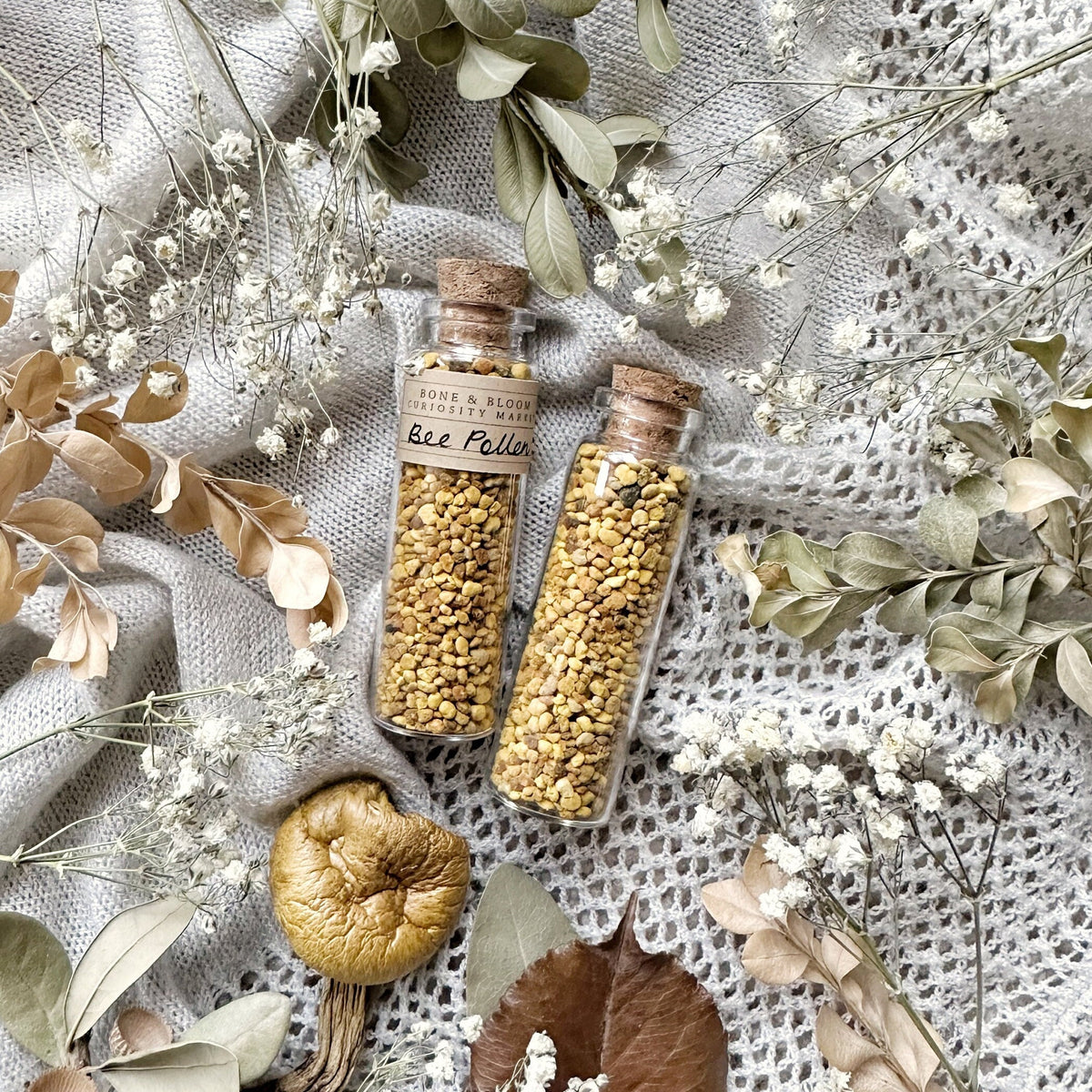 Bee Pollen in Granules Glass Vial