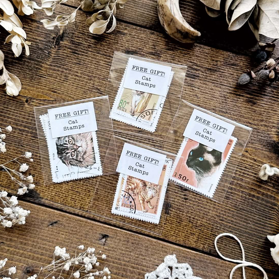 Free Gift – Vintage Cat Stamps