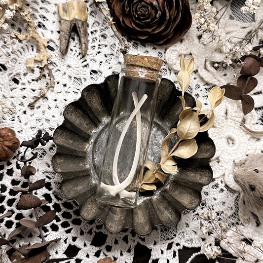 Real Opossum Rib Bones in Glass Vial – No. 01