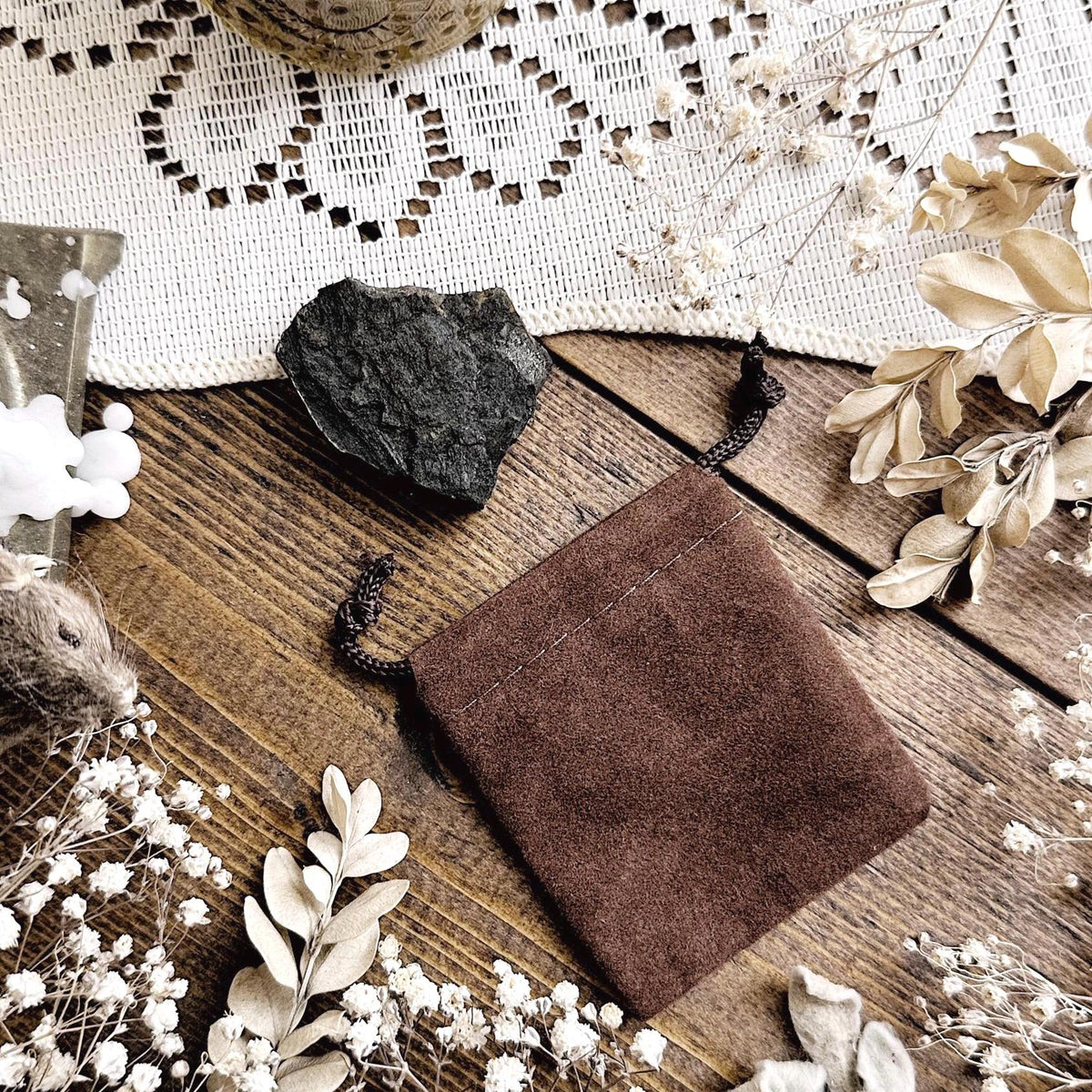 Lump of Coal in Velvet Pouch – No. 08