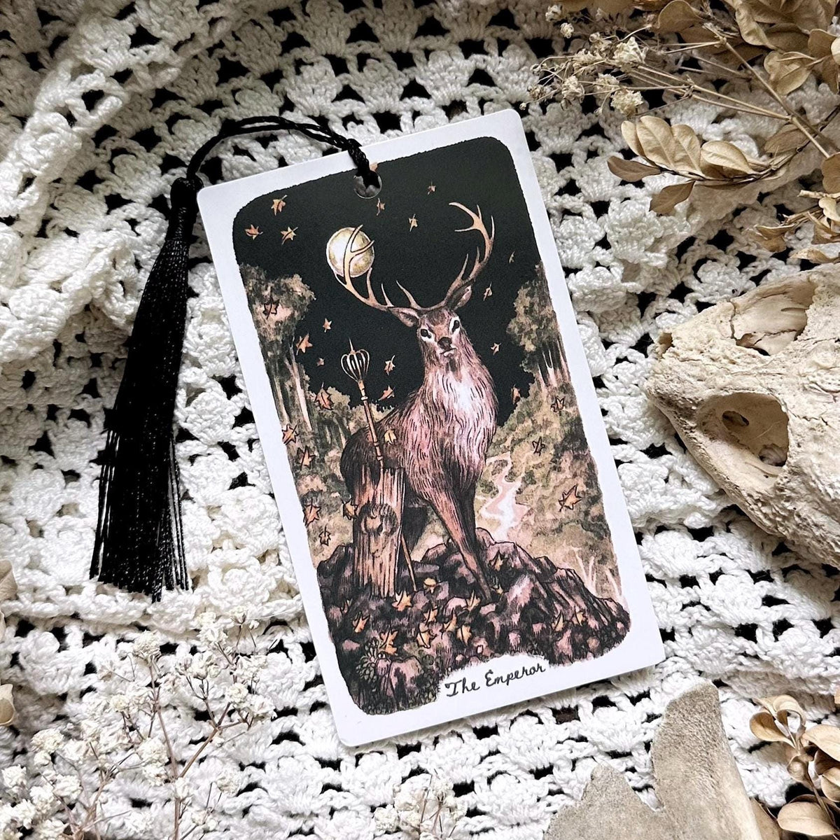 Woodland Deer Tarot Bookmark– The Emperor