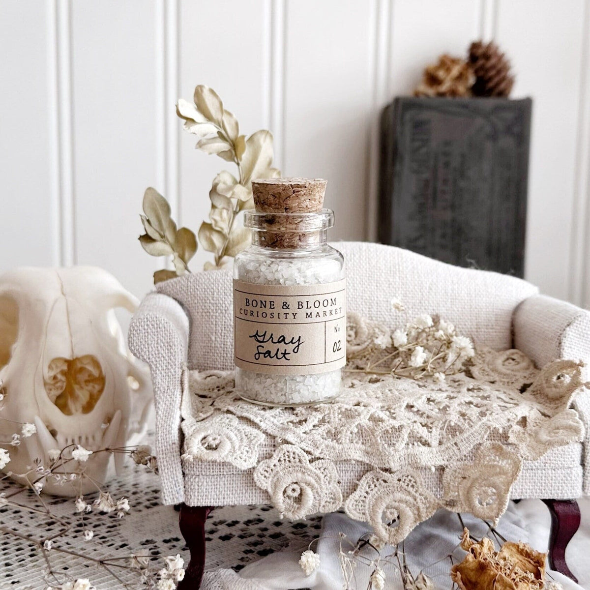 French Gray Salt in Glass Vial – No. 02
