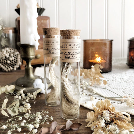 My Granminnie's Hair in Glass Vial – No. 02