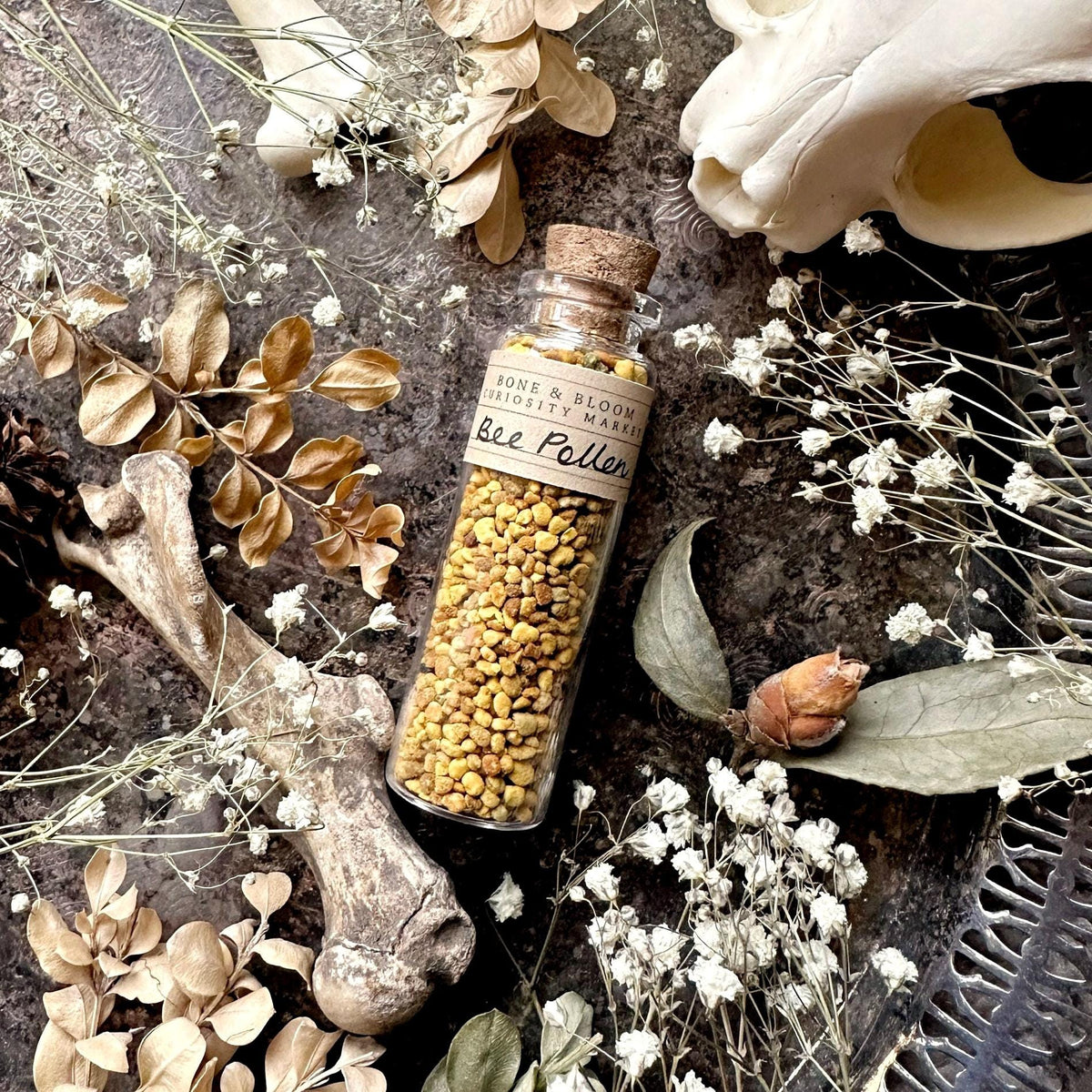 Bee Pollen in Granules Glass Vial