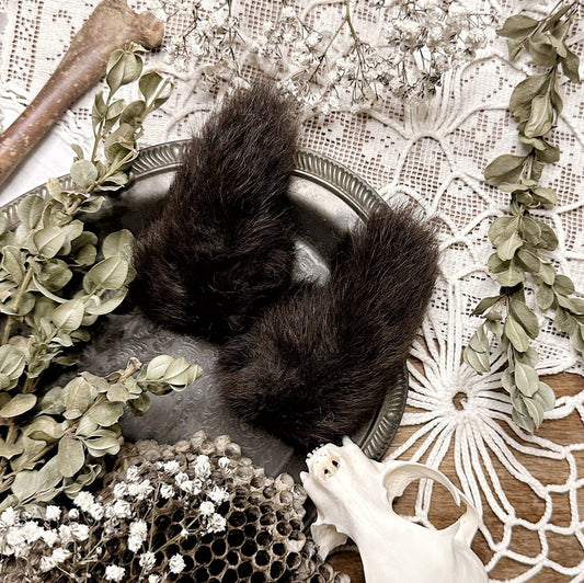 One Real Dark Brown Rabbit Tail – No. 03