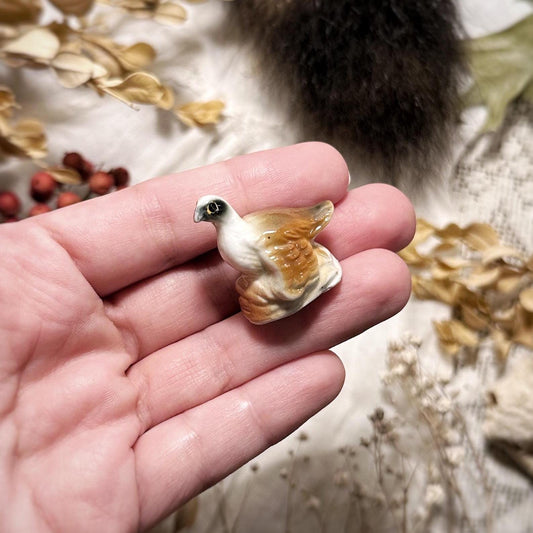 Tiny Vintage Bird Bone China Figurine – No. 01