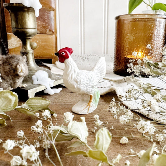 Vintage Chicken Bone China Figurine – No. 02