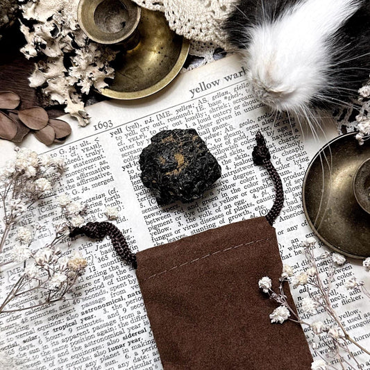 Lump of Coal in Velvet Pouch – No. 02