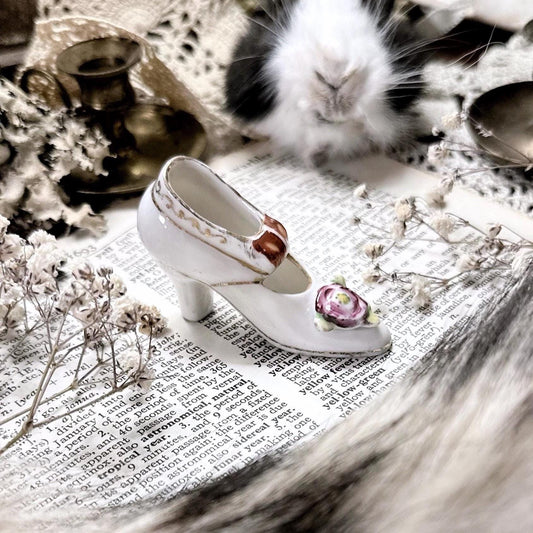Vintage Bone China Shoe Figurine – No. 06