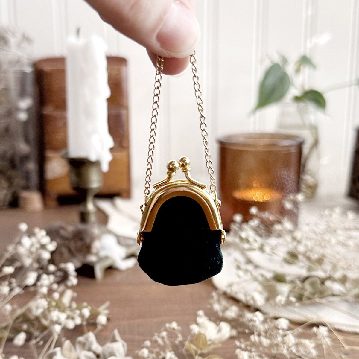Real Human Tooth in Miniature Doll Purse – No. 04