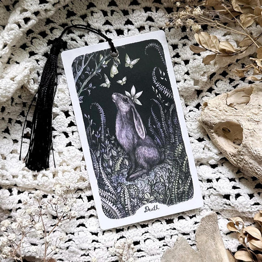 Woodland Rabbit Tarot Bookmark– Death