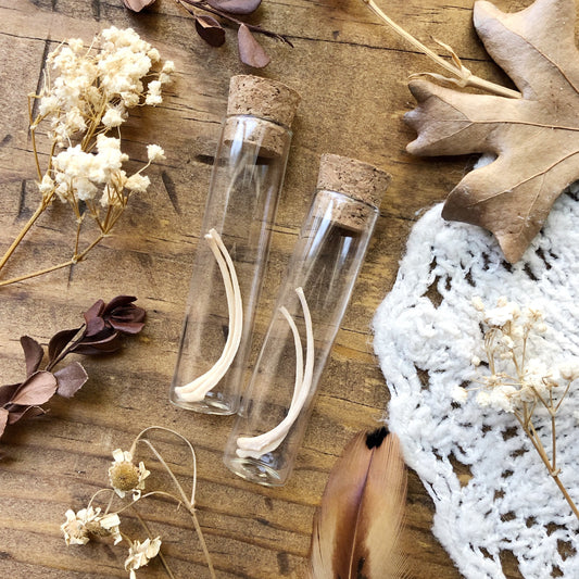 Real Mink Rib Bones in Glass Vial – No. 03