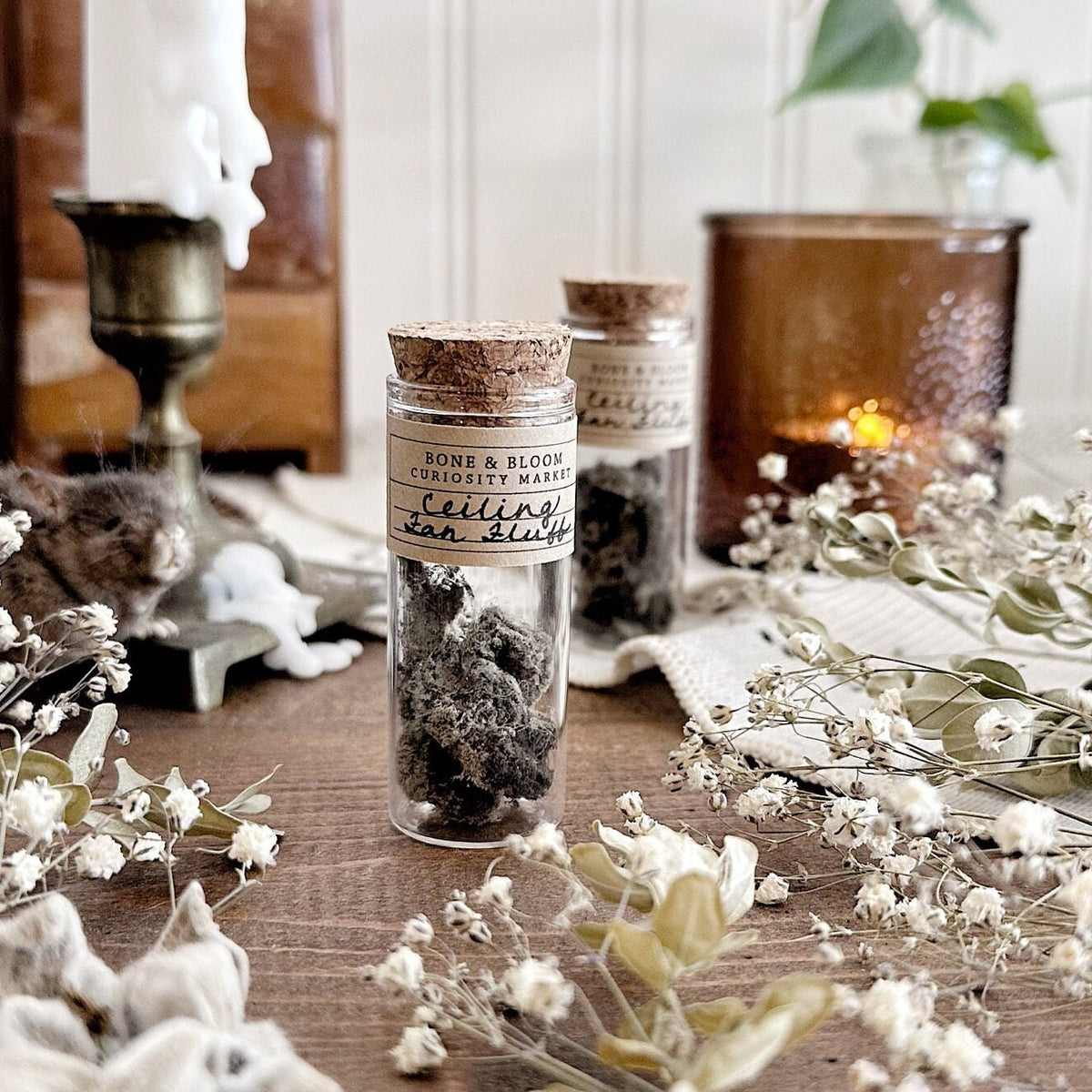 Ceiling Fan Fluff in Glass Vial – No. 03