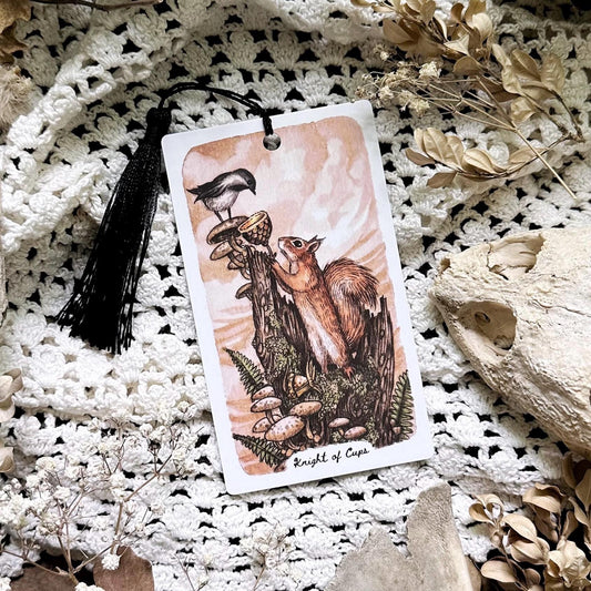 Woodland Squirrel Tarot Bookmark– Knight of Cups