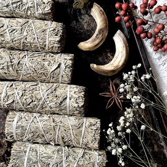 Dried Blue Sage Bundle for Smoke Cleansing, 4” Inch