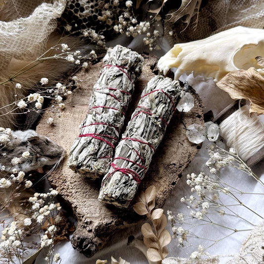 Dried Black Sage Bundle for Smoke Cleansing, 4” Inch