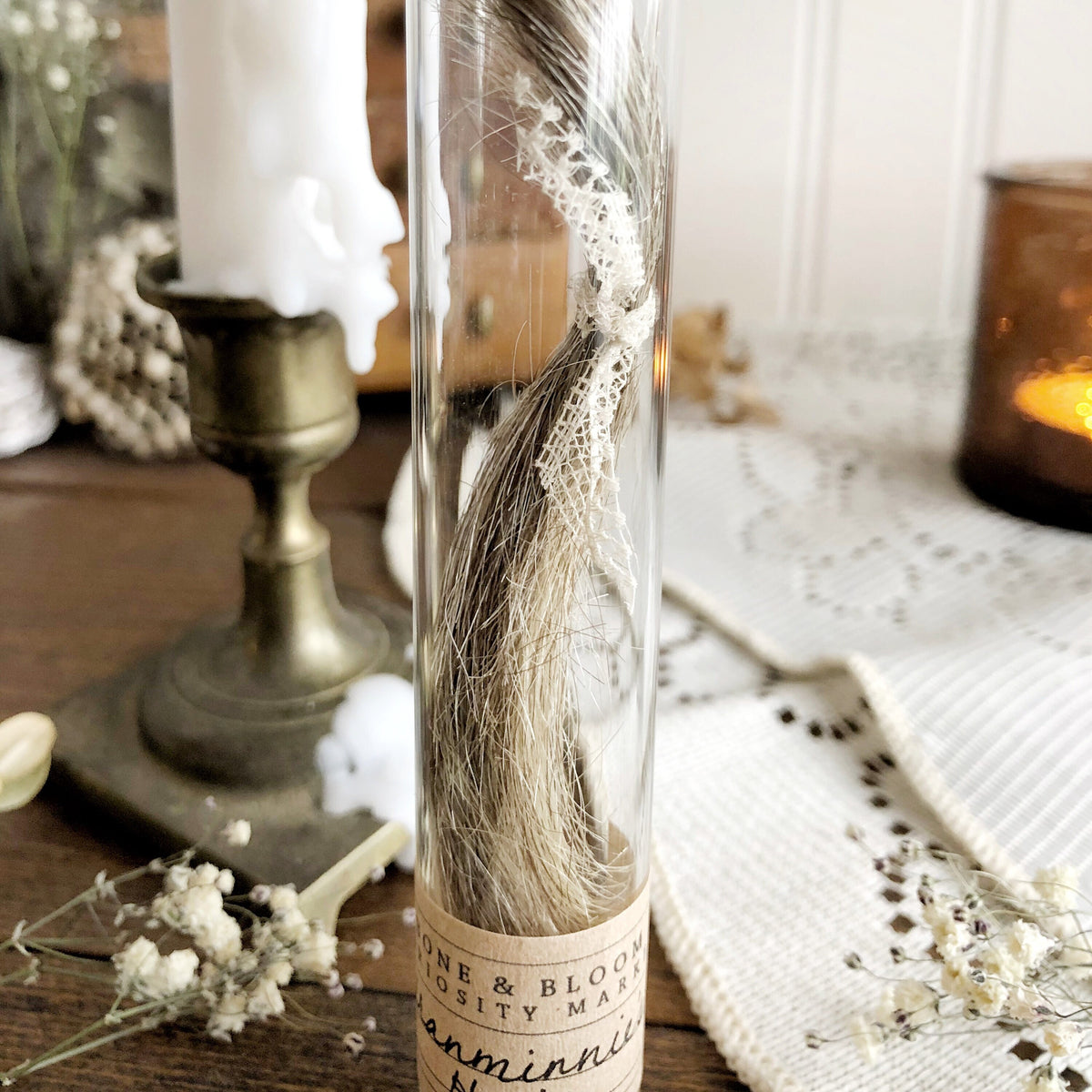 My Granminnie's Hair in Glass Vial – No. 01