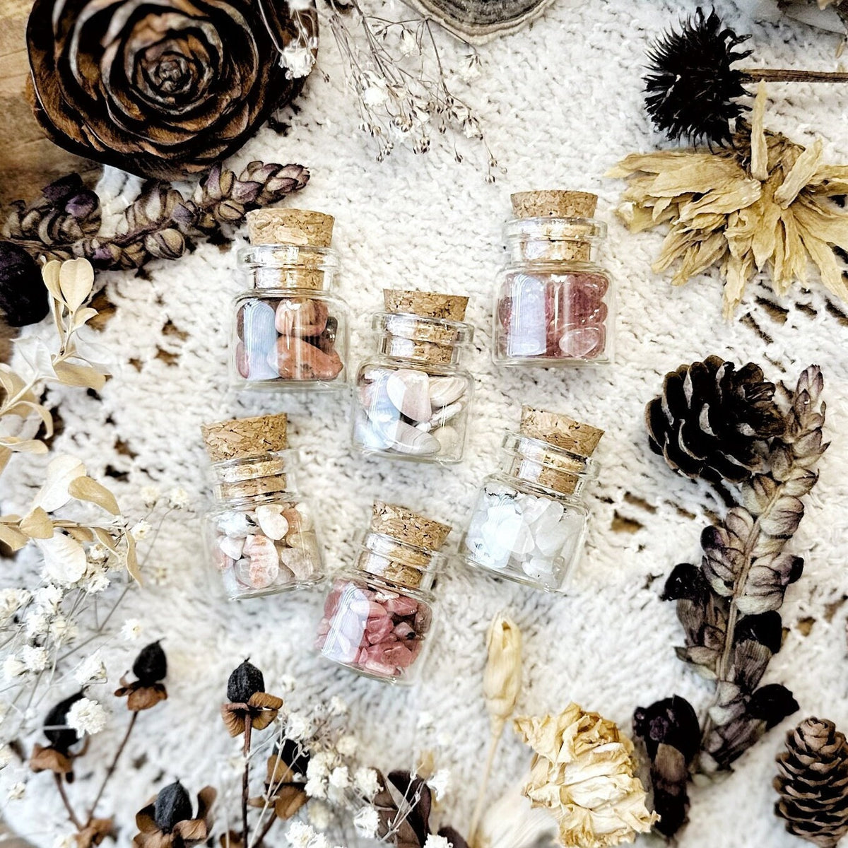 Pink Collection Mini Crystal Vials – No. 01