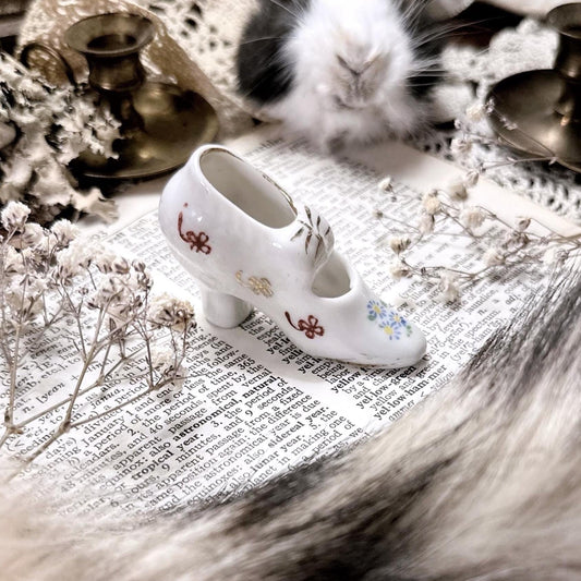 Vintage Bone China Shoe Figurine – No. 05