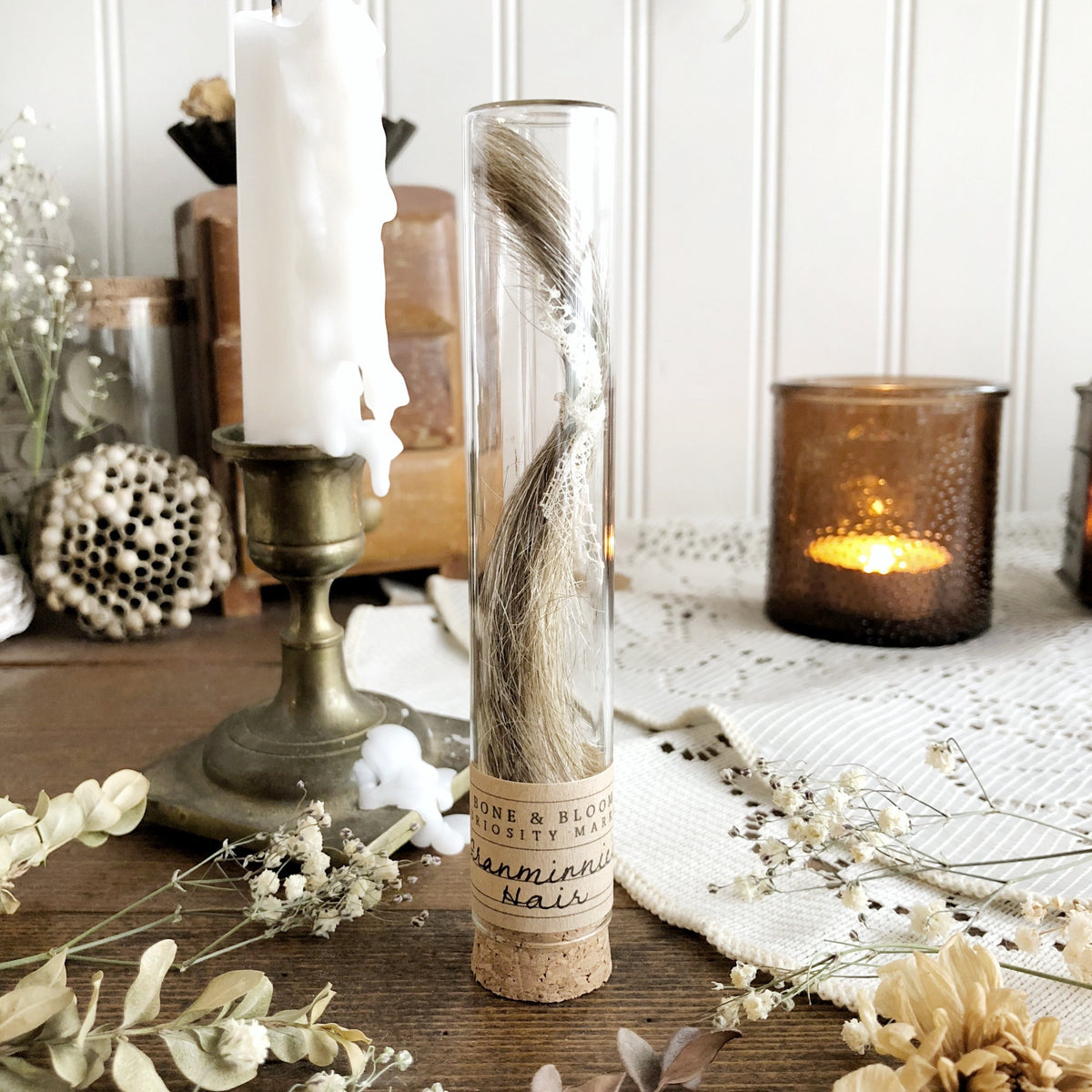 My Granminnie's Hair in Glass Vial – No. 01