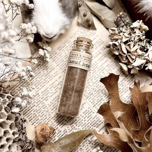 Natural Camel Wool in Glass Vial